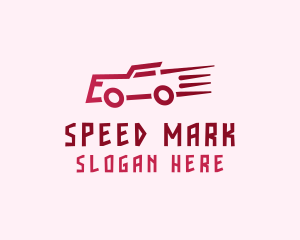 Fast Red Truck logo design