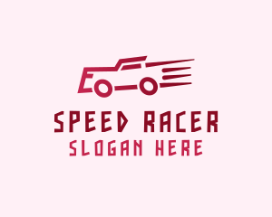 Fast Red Truck logo design