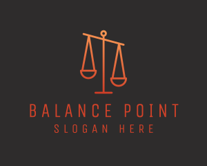 Equilibrium - Legal Justice Scale logo design