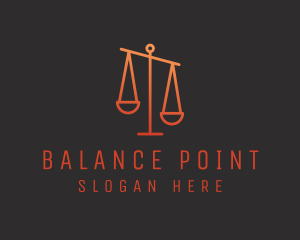 Legal Justice Scale logo design