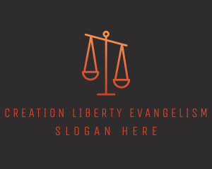 Legal Justice Scale logo design