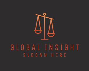 Legal Justice Scale logo design