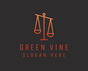 Legal Justice Scale logo design