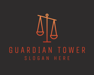 Legal Justice Scale logo design