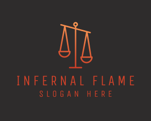 Legal Justice Scale logo design