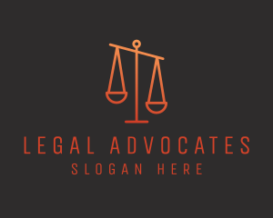 Legal Justice Scale logo design