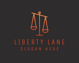 Legal Justice Scale logo design