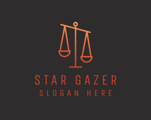 Legal Justice Scale logo design