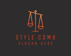 Legal Justice Scale logo design