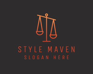 Legal Justice Scale logo design