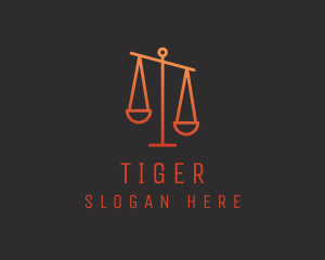 Legal Justice Scale logo design