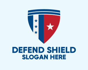 Defend - Star Shield Defense logo design