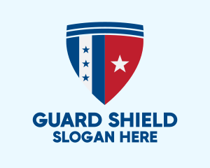 Defend - Star Shield Defense logo design