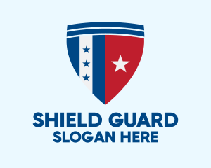 Defend - Star Shield Defense logo design