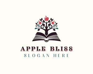 Apple Book Tree logo design