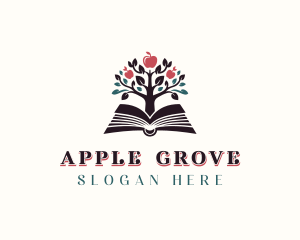 Apple Book Tree logo design