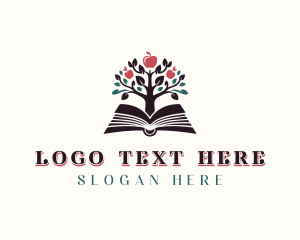 Publisher - Apple Book Tree logo design