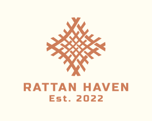 Rattan - Textile Handicraft Pattern logo design