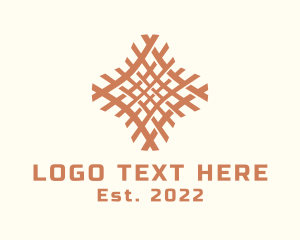 Jute - Textile Handicraft Pattern logo design