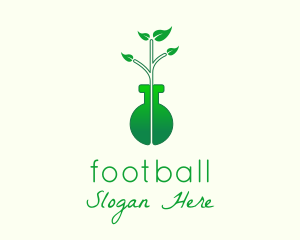 Plant - Laboratory Flask Plant logo design