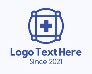 Emergency - Blue Medical Cross logo design