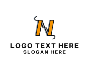 College - Fashion Clothing Letter N logo design