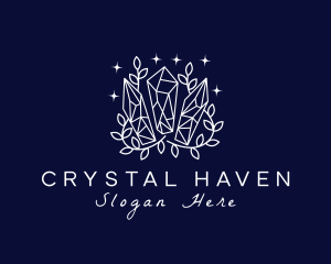 Crystal Precious Gems logo design