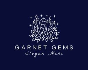 Crystal Precious Gems logo design