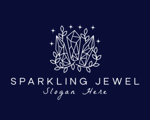 Crystal Precious Gems logo design