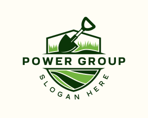 Garden Lawn Shovel Logo