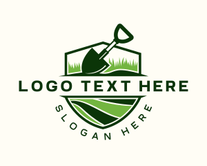 Garden Lawn Shovel Logo