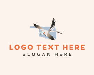 Yellowhammer Bird - Oklahoma Flycatcher Bird logo design