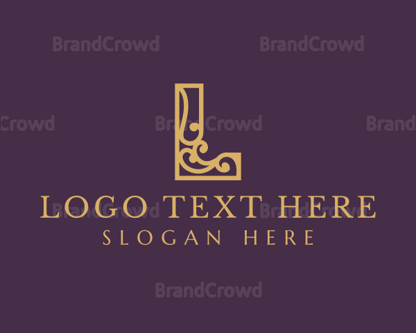 Elegant Decorative Letter L Logo