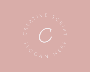 Feminine Script Business logo design