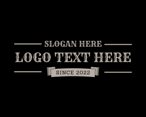 Fashion - Rustic Masculine Banner logo design