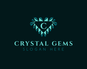 Diamond Jewelry Letter logo design