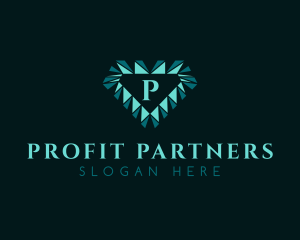 Diamond Jewelry Letter logo design