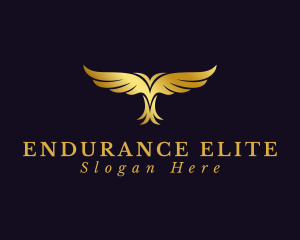 Golden Bird Wings logo design