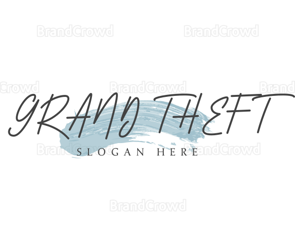 Generic Beautician Brush Logo