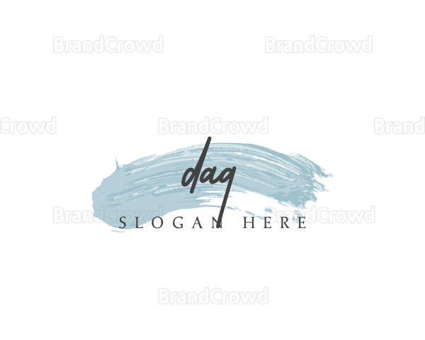 Generic Beautician Brush Logo