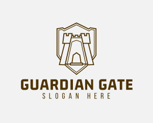 Gate - Shield Castle Gate logo design