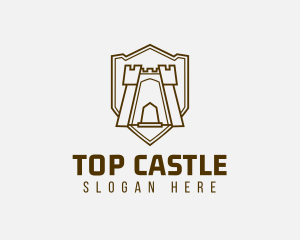 Shield Castle Gate logo design