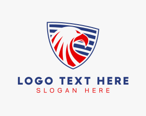 Shield - Military American Eagle Shield logo design