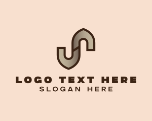 Architecture - Industrial Construction Letter S logo design