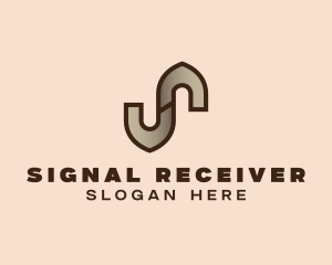 Industrial Construction Letter S logo design