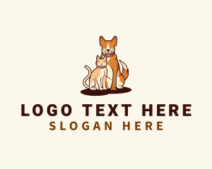 Kitten - Cat Dog Pet Veterinary logo design