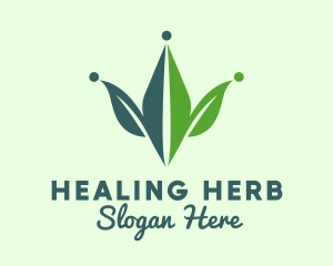 Natural Herb Crown logo design