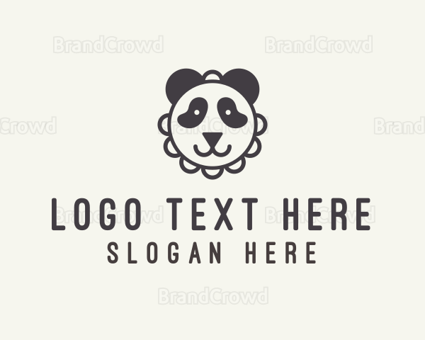 Panda Bear Toy Logo