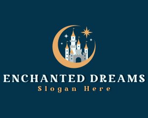 Fantasy Moon Castle logo design