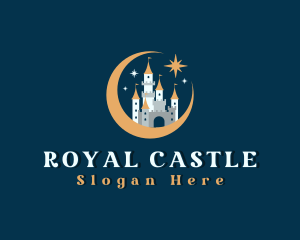 Castle - Fantasy Moon Castle logo design